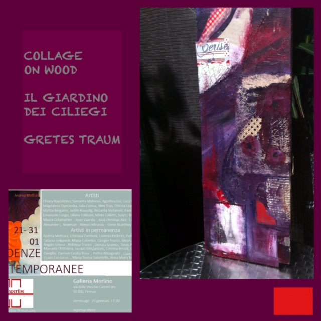 Kunstcollage von Grete Manthey – internationale Ausstellung
